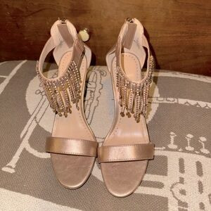 Gala-1 Fringed Ankle Strap Sandals